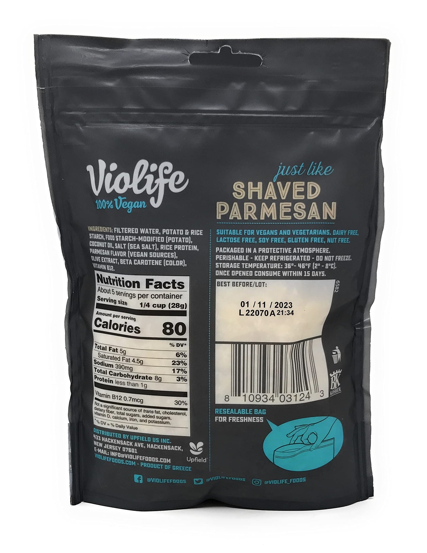 Violife Vegan Shaved Parmesan Alternative, 5.29 oz