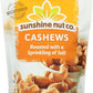Whole Roasted Lightly Salted Cashews by Sunshine Nuts Co., Gluten Free, Peanut Free and Vegan Individual Snack Packs for Kids an