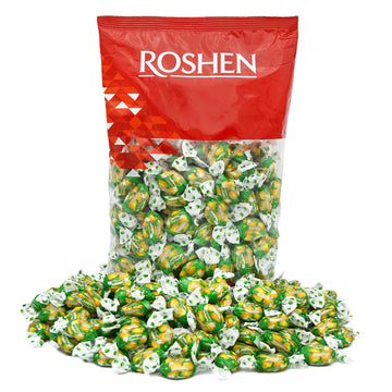 Roshen Duchess Pear Hard Candies, Kosher And Halal, Delicious, Flavorful Hard Sweets Bulk Candy, 1Kg/2.2Lbs