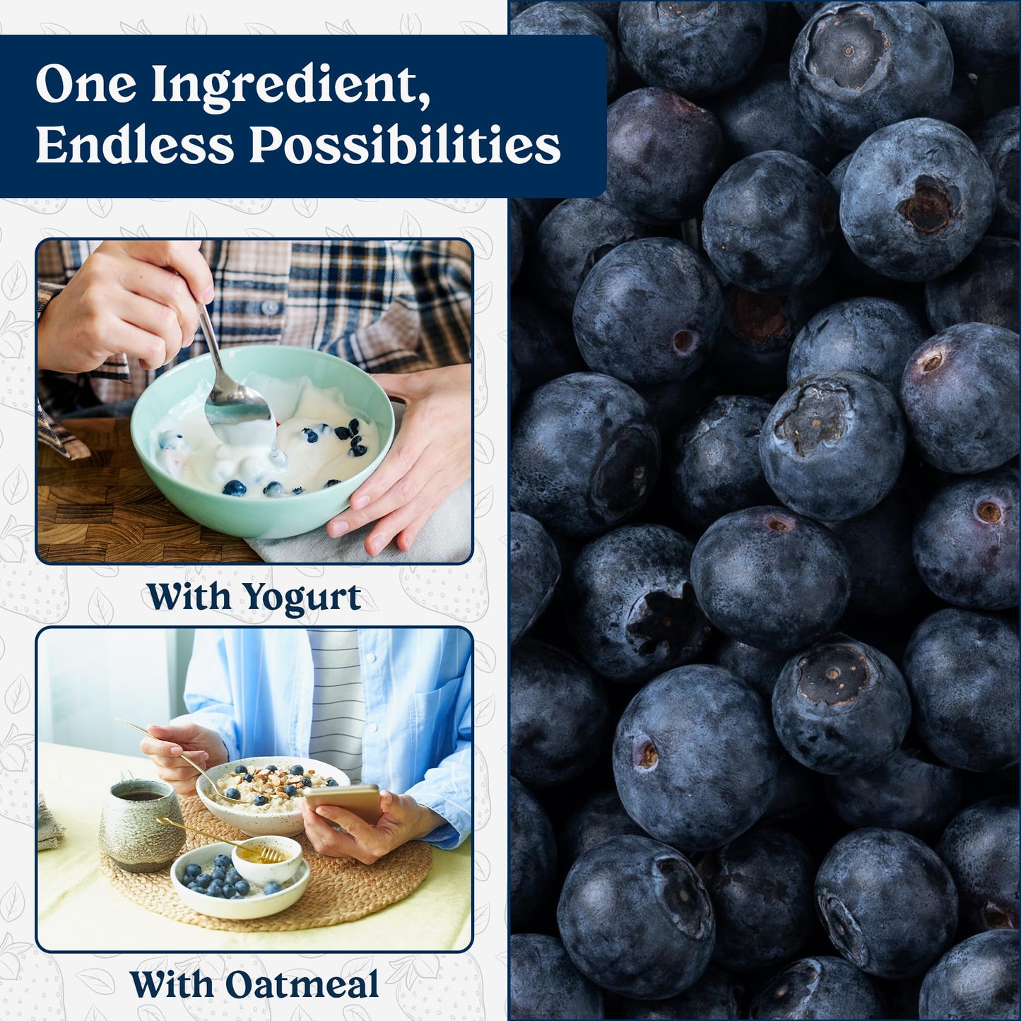 Augason Farms Freeze Dried Whole Blueberries 12 Oz No. 10 Can