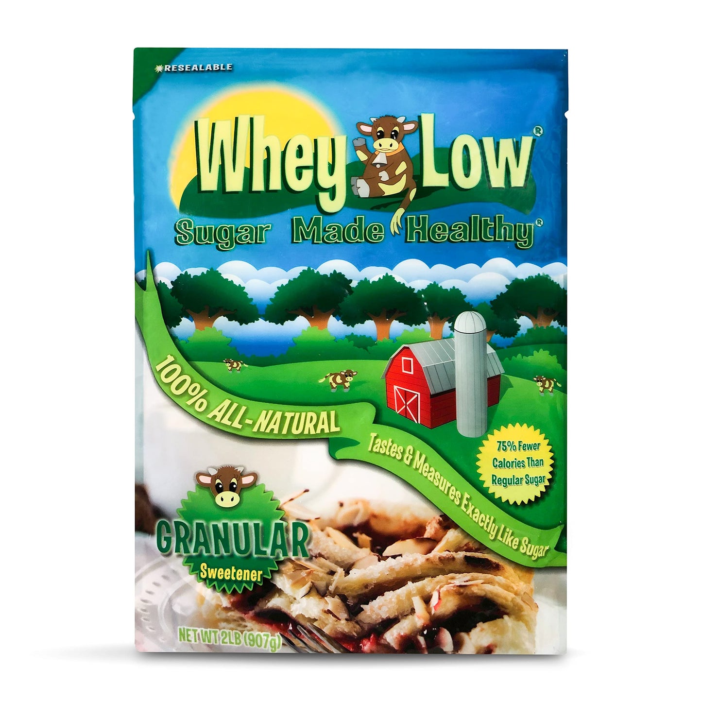 Whey Low Sweetener - Sugar Made Healthy - 100% Natural Ingredients - No Aftertaste - No Chemicals or Artificial Flavoring - Keto