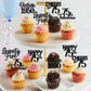 30Pcs Happy 75Th Birthday Cupcake Toppers Glitter Seventy Five Vintage 1948 Cupcake Picks 75 Fabulous Cheers To 75 Years Cake De