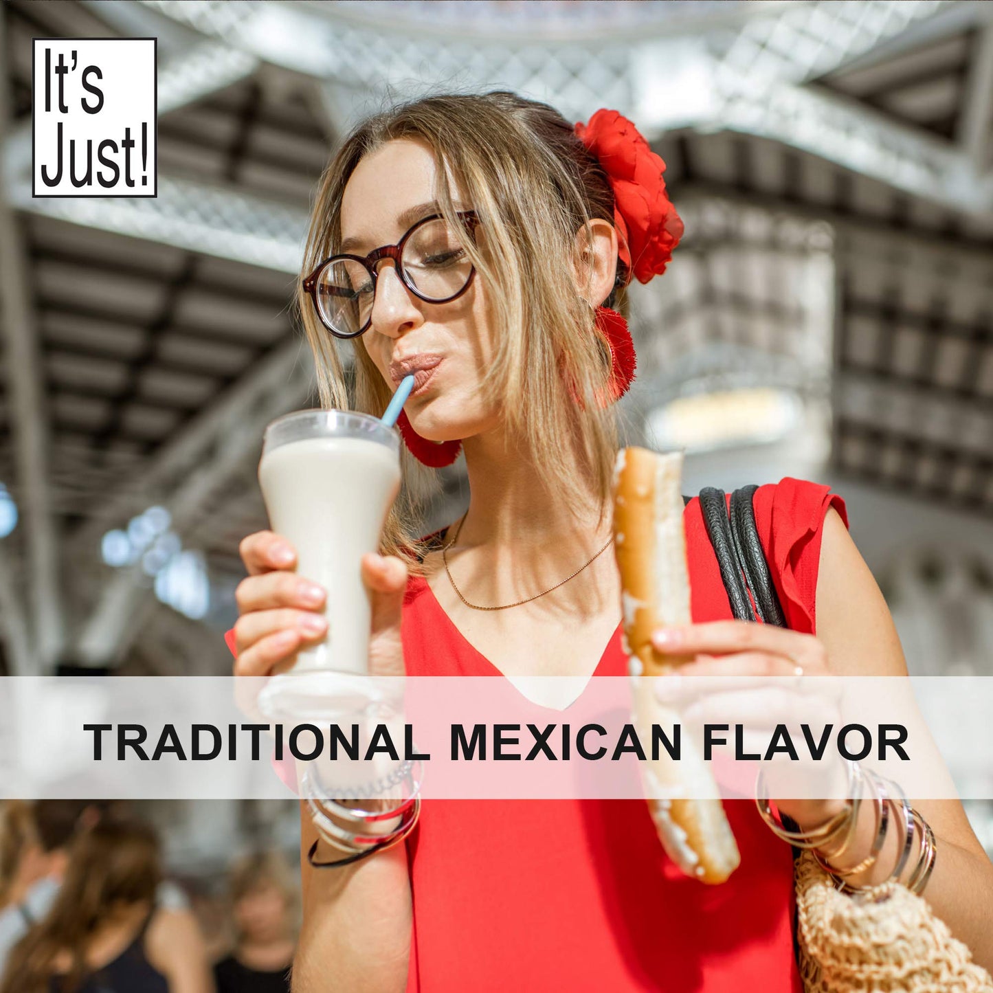 Its Just! Horchata Drink Mix, Gluten-Free, Non-GMO, 10oz, Makes 1 Gallon, Traditional Mexican Flavor