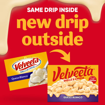 Velveeta Shells & Cheese Queso Blanco Shell Pasta & Cheese Sauce, 12 Oz Box