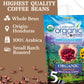 Subtle Earth Organic Coffee - Light Roast - Whole Bean Coffee - 100% Arabica Beans - Low Acidity And Non-Gmo - 5Lb Bag