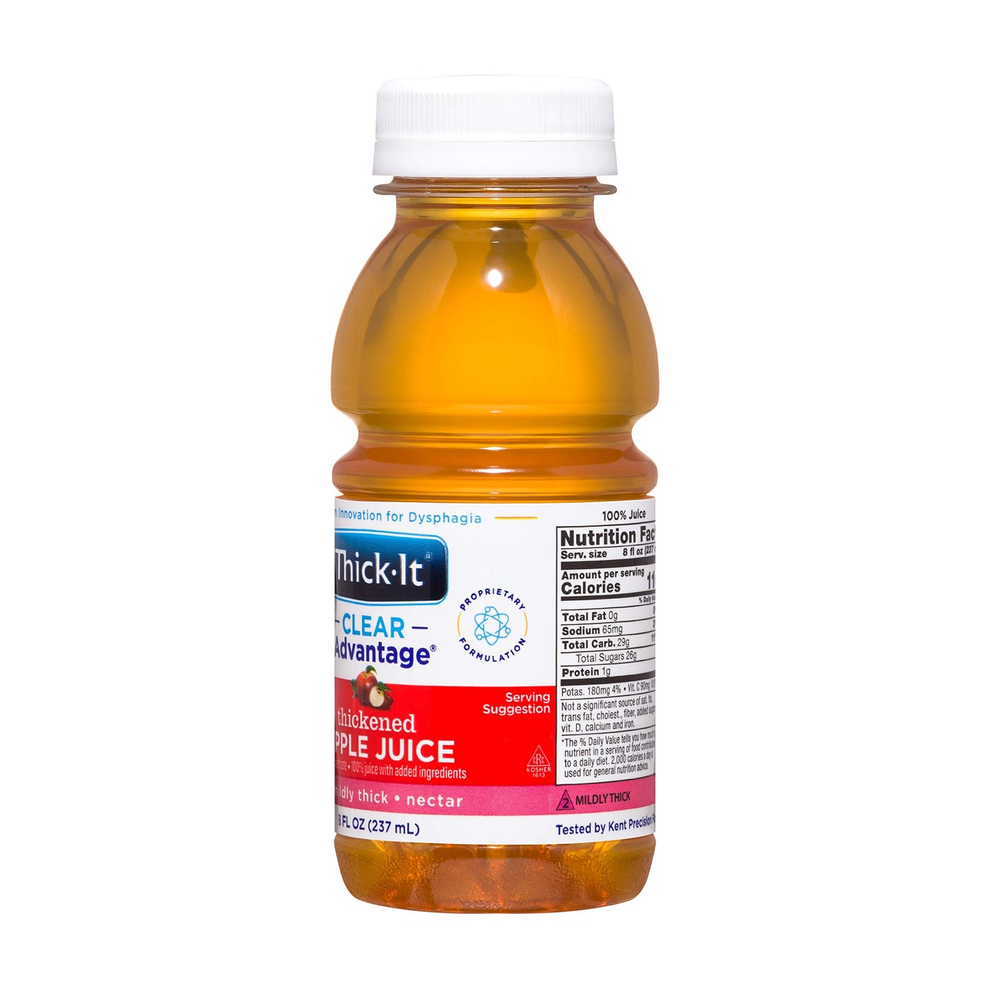 Thick-It Clear Advantage Thickened Apple Juice - Mildly Thick/Nectar, 8 Oz Bottle (Pack Of 24)