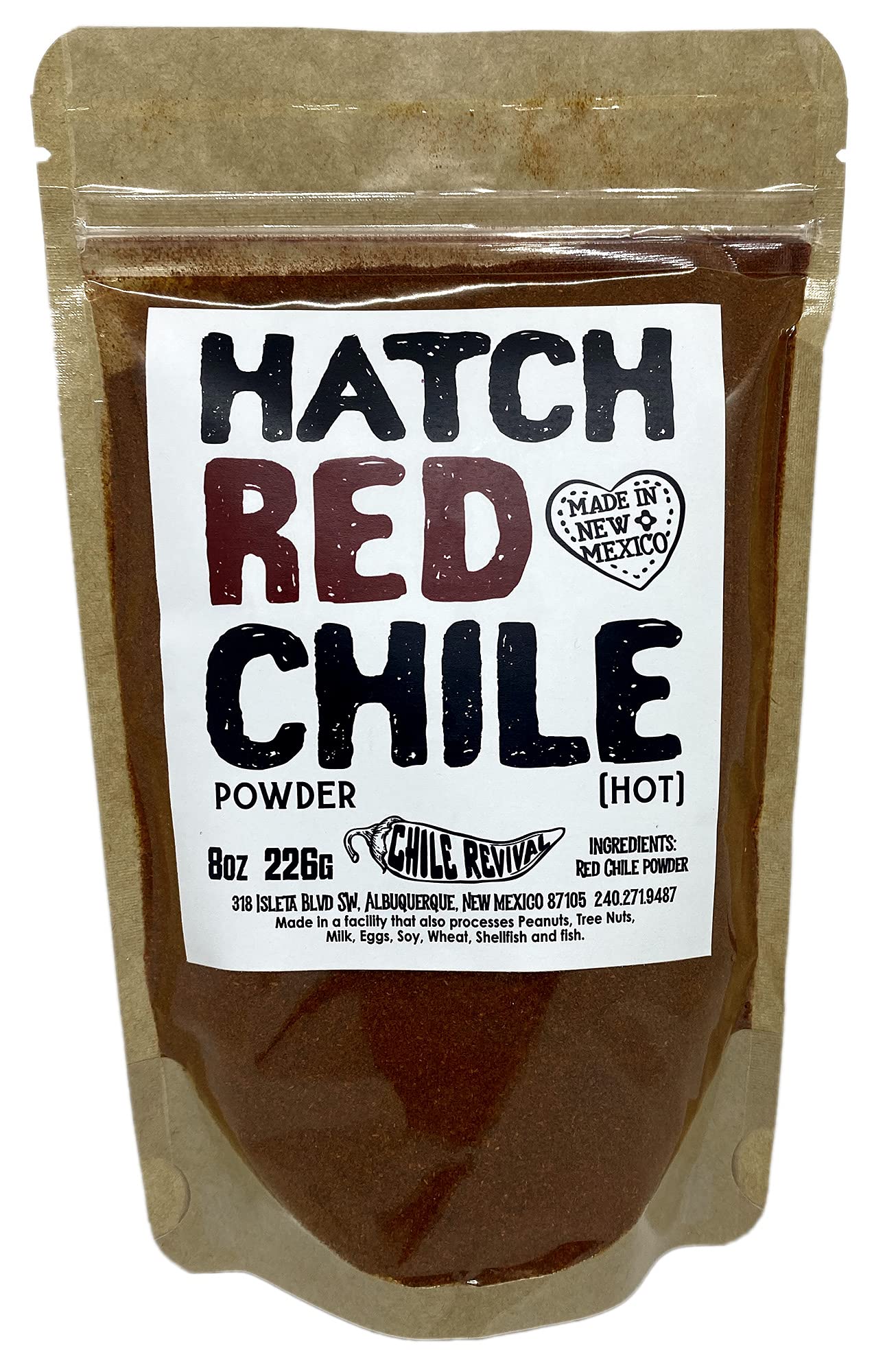 Hatch Red Chile Powder From Chile Revival (Hot 8oz/Half Pound)