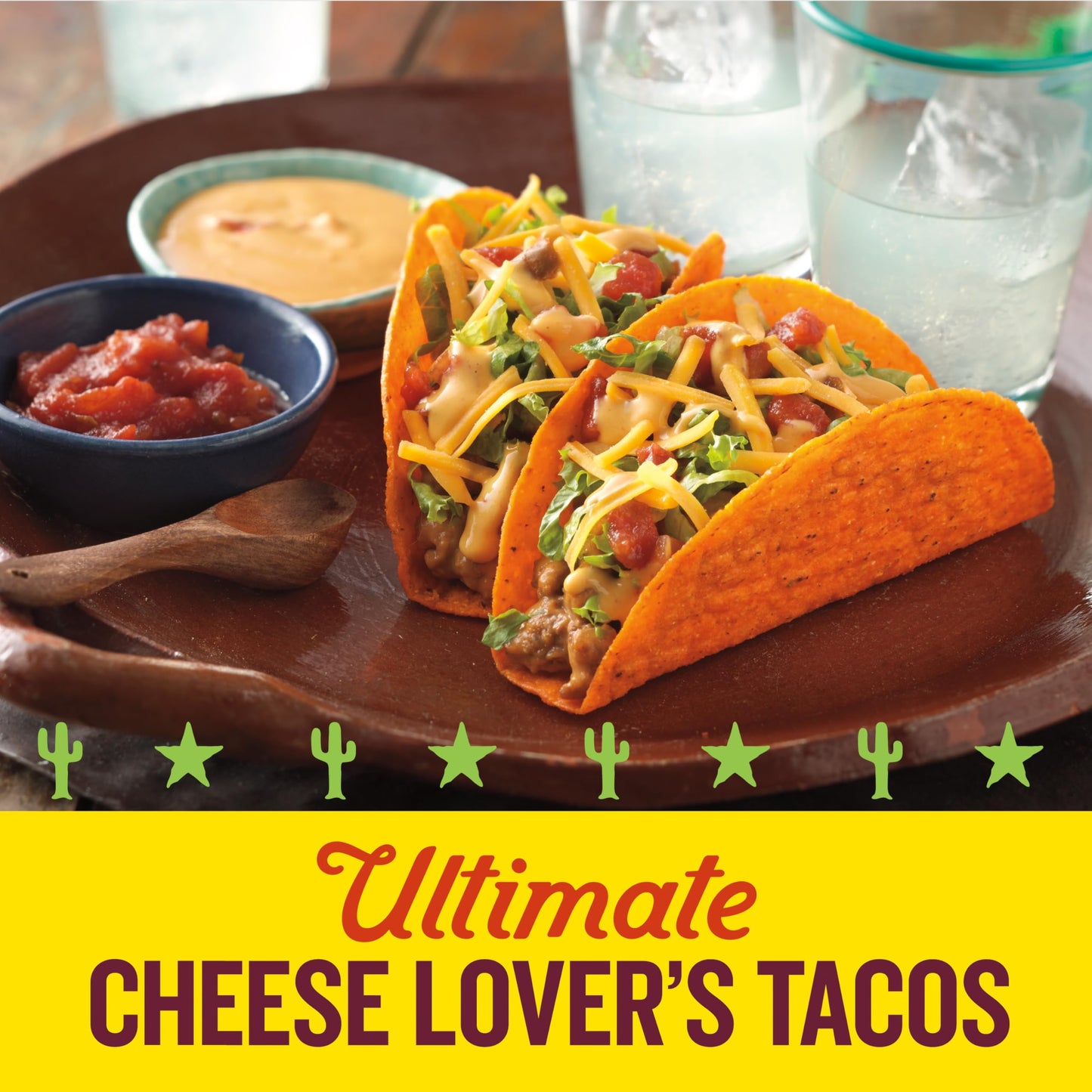Old El Paso Stand 'N Stuff Bold Nacho Cheese Flavored Taco Shells, 10-Count (Pack Of 6)