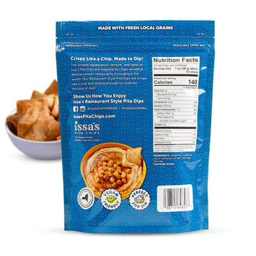 Issa'S Restaurant Style Sea Salt Pita Dips | Authentic Lebanese Pita Chip Recipe | Thin And Crispy Dippable Pita Chips Made With