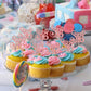 Gyufise 24 Pack Cupcake Toppers Glitter Sixteen Happy 16th Birthday Decorations Rose Gold Model ZN0475-4-RG