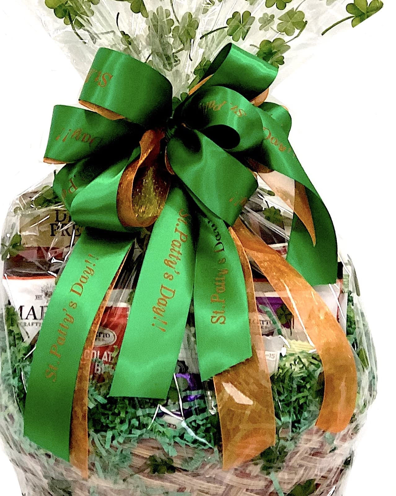 Gifts of Gourmet Hand-Crafted Chocolate Gift Basket - 12 Piece, Small, Lucky Clovers, Perfect for Gifts and Celebrations