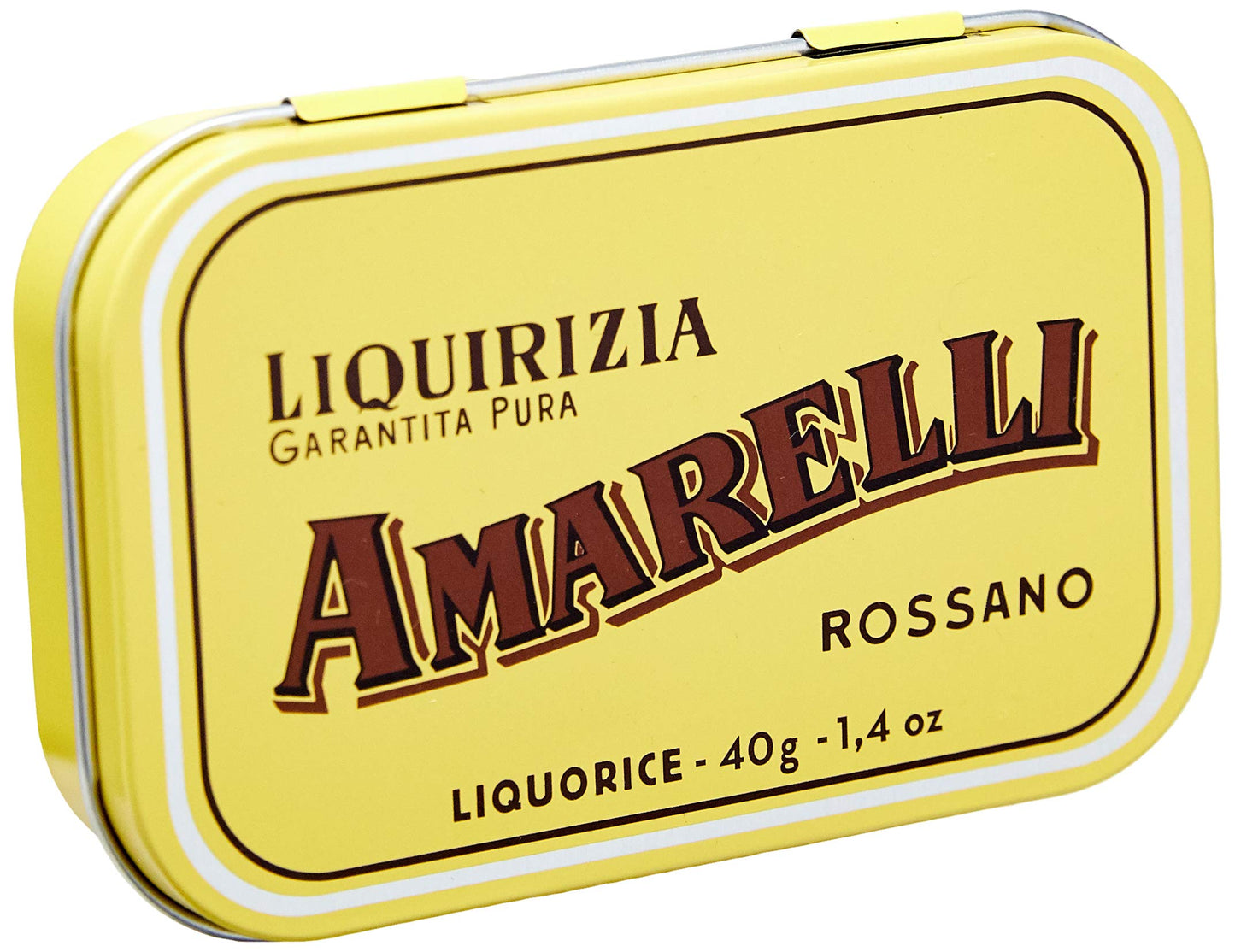 Amarelli Sugar-Free Licorice Pellets - Pure Black Hard Pastilles - 40g Tin - Model 3472