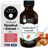 Natural Hazelnut Extract - 2 oz - Water-Soluble - By Harvest Moon Delights - Hazelnut Extract for Baking, Ice Cream, Drinks, and