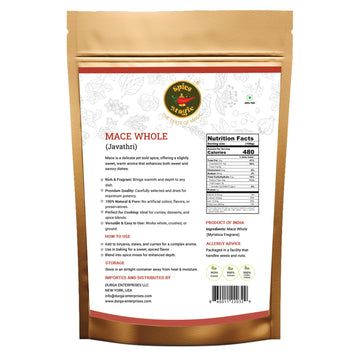 Mace Spice Whole - Premium Quality, Fresh & Aromatic, Non-Gmo, Perfect For Baking, Cooking, And Seasoning (3.5Oz (100G) From Spi