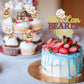 Cyodoos 25 Pcs Baby Shower Bear Cupcake Toppers Baby Shower Cake Topper Decorations Supplies Jungle Animal Theme Baby Shower Bir