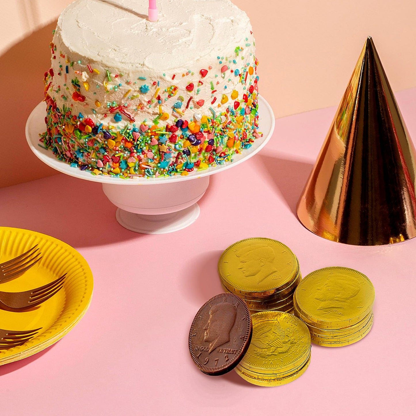 Chocolate Gold Coins, 1Lb Bag