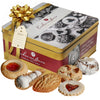 Assorted Italian Cookies Gift Box, 30+ Pieces Individually Wrapped Traditional Gourmet Cookies - 2Lb Square Tin With Authentic Enhanced Pastries For Holiday Gifting, Coffee Pairing, And Christmas Celebrations