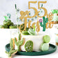 Tivurcia 55Th Fiesta Cake Topper, Cheers To 55 Years/Taco Bout 55 Cake Decor,Tropical Hawaiian Mexican Summer Themed Happy 55Th