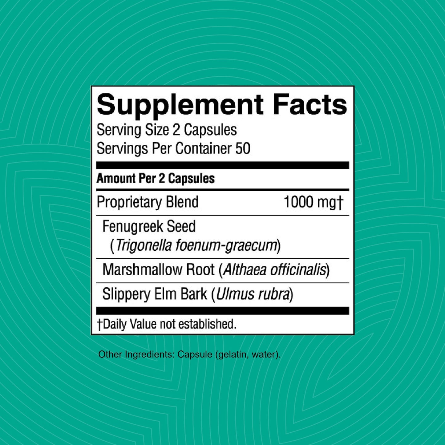 Natures Sunshine Marshmallow and Fenugreek compact pieces, 100 Count, Kosher