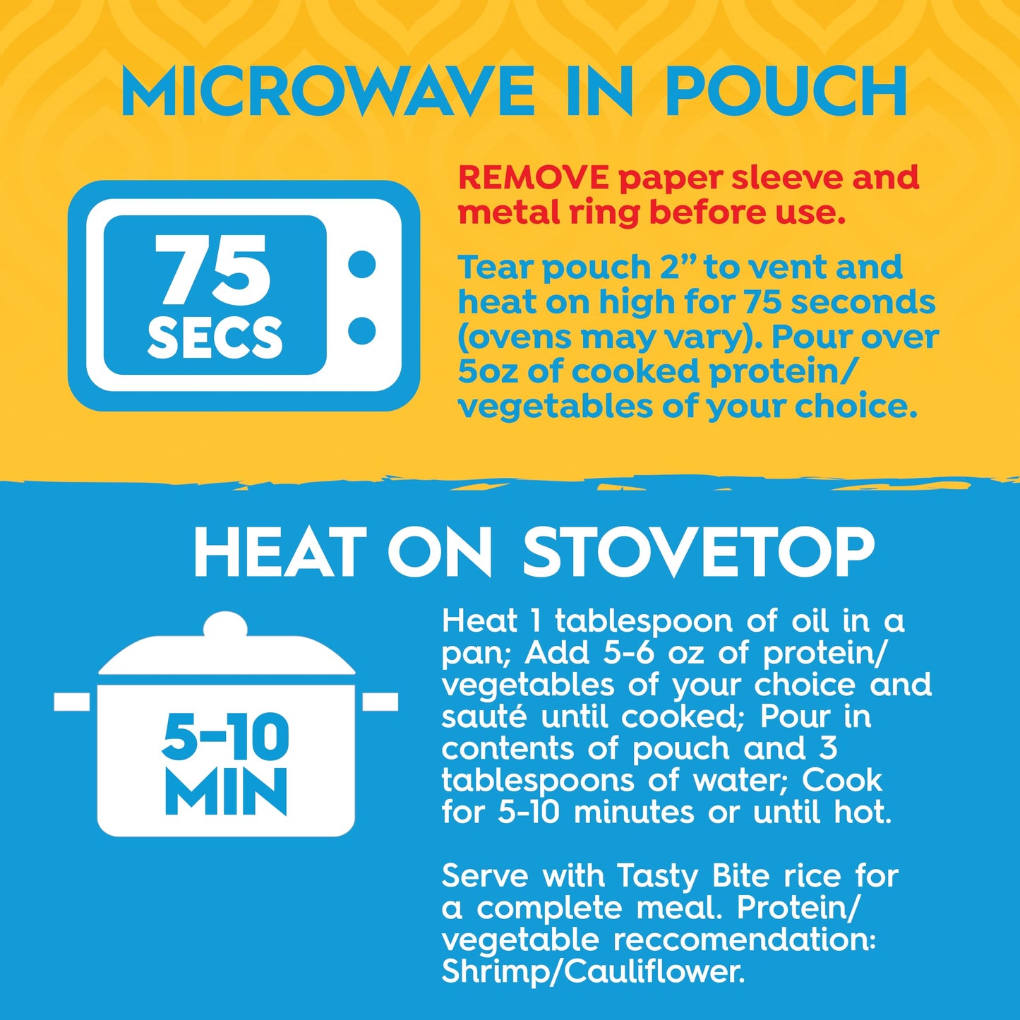 Tasty Bite Awadhi Style Coconut Korma Simmer Sauce, 7-Ounce 5-Pack, 3-4 Servings Per Pouch, Coconut, Cashews, Vegan