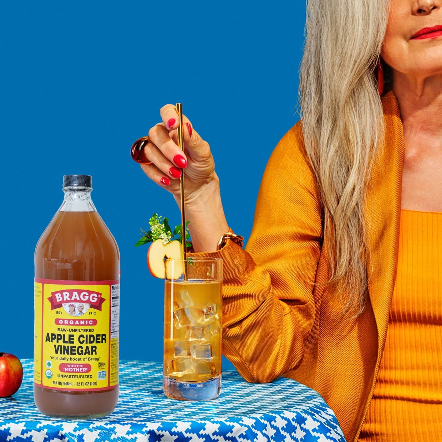 Bragg Organic Apple Cider Vinegar  Raw  Unfiltered  With The Mother  128 oz