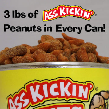 ASS KICKIN Habanero Pepper Hot Peanuts – 3 LB Spicy Gourmet Snack