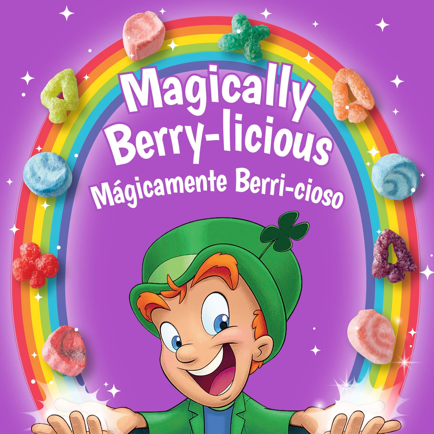 Lucky Charms Berry Swirl Breakfast Cereal With Marshmallows, Kids Breakfast Cereal, Made With Whole Grain, 10.9 Oz