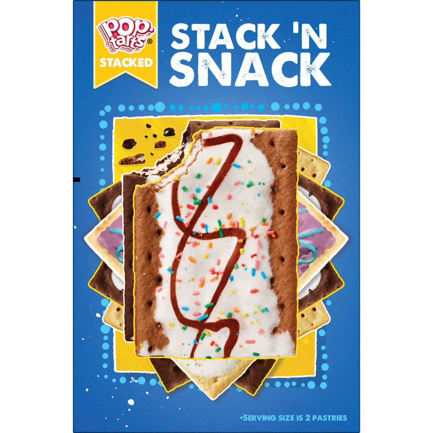 Pop-Tarts Toaster Pastries, Breakfast Food and Kids Snacks, Unfrosted Strawberry, 10.15lb Case (96 Pop-Tarts)