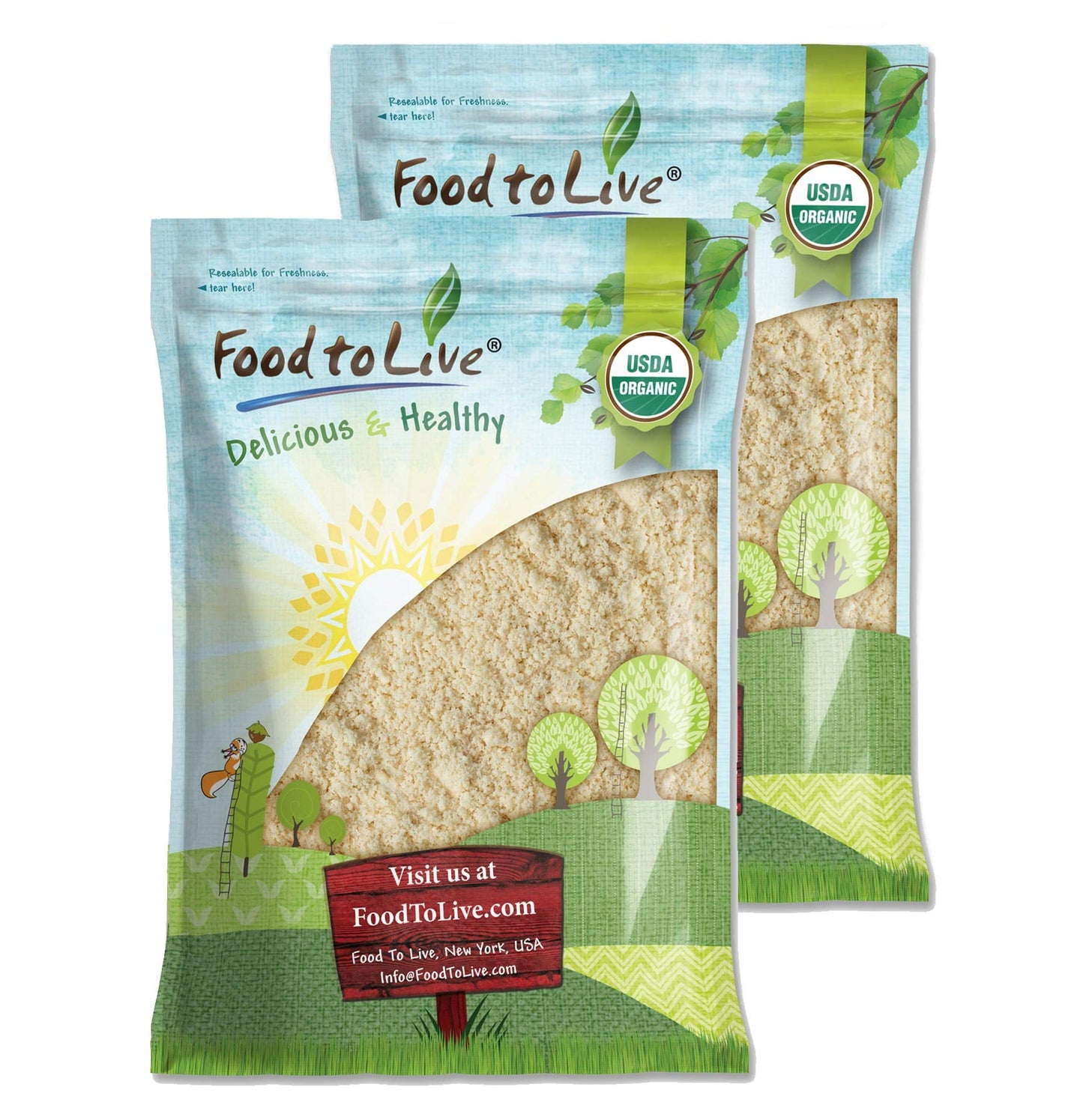 Food to Live - Organic Cashew Flour, 14 Pounds Non-GMO, Finely Ground Nuts, Raw Powder, Natural, Vegan, Paleo, Kosher,High in Pr
