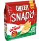 Cheez-It Snap d Cheese Cracker Chips, Thin Crisps, Extra Crunchy, Sharp White Cheddar (6 Bags)