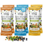 BeanVIVO Plant Based Protein Snacks - Flavors Sea Salt, Habanero BBQ & Dill Pickle with Dried Edamame, Roasted Cashew and Chickp