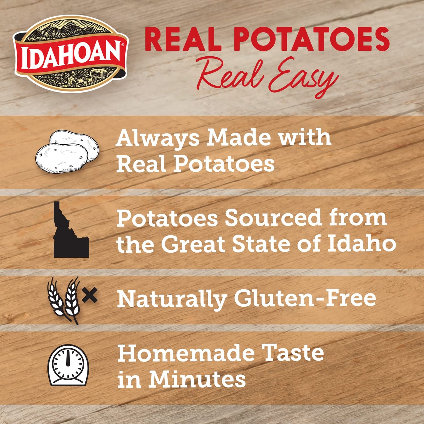 Idahoan Cheddar & Sour Cream Mashed Potatoes, 4 oz (Pack of 12)