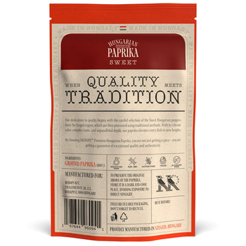 Premium Sweet Hungarian Paprika Powder (4 Oz) - Non-Gmo - Vibrant Deep Red Color - Protected Designation Of Origin (Pdo): Szeged