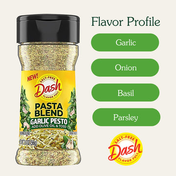 Dash Salt-Free Pasta Seasoning Blends, Garlic Pesto, 2 Ounce (Pack Of 8)