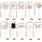 YCTHUNFISH Bride to Be Cupcake Toppers, 30 Pack, Glitter Diamond Ring Design, Rose Gold