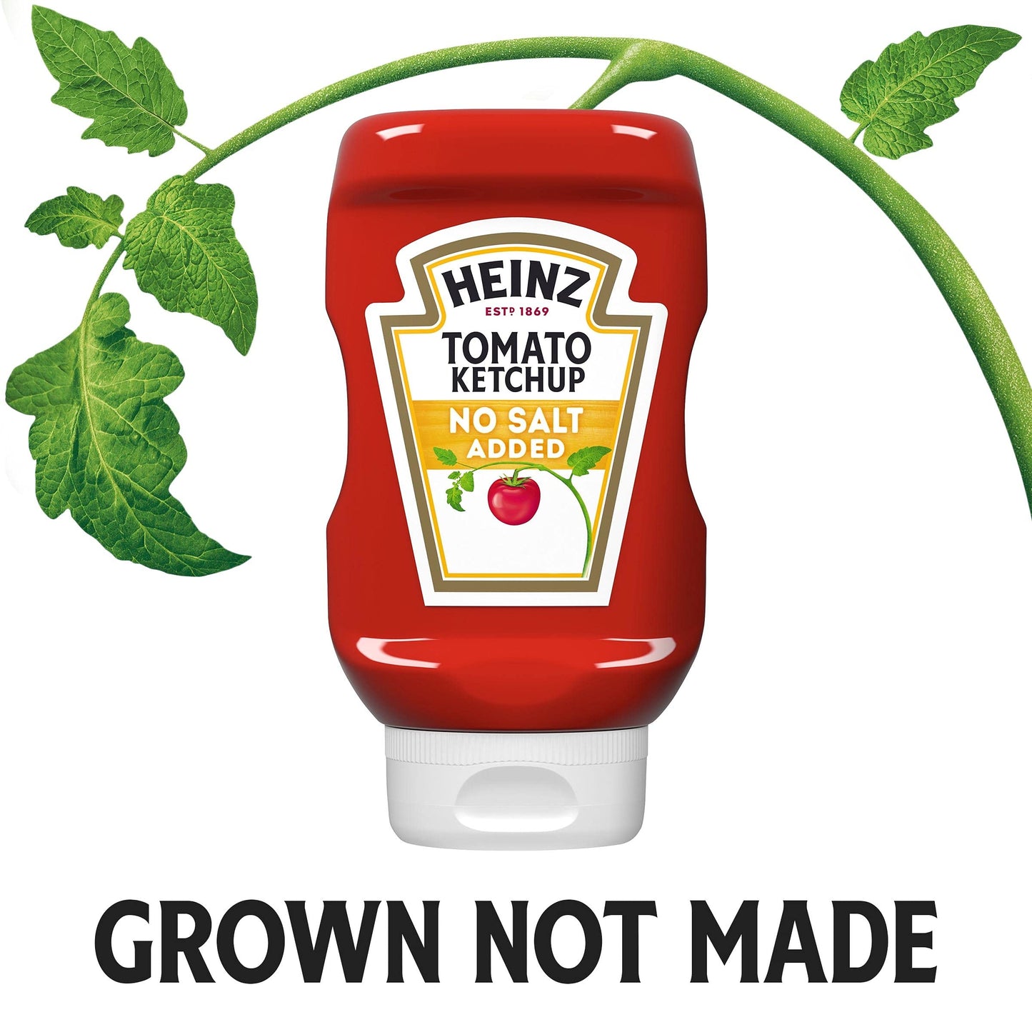 Heinz Tomato Ketchup with No Salt Added, 14 Ounce (Pack of 6)