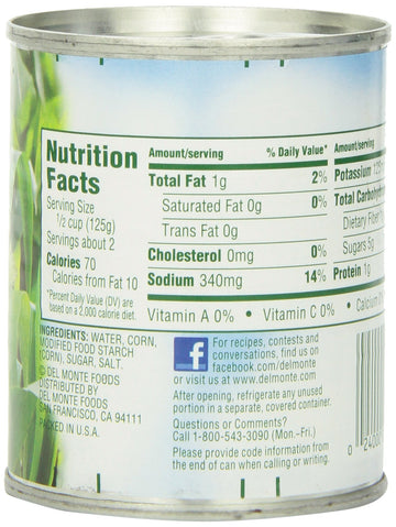 Del Monte Cream Style Corn, 8.25 Ounce (Pack Of 12)