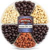 Its Delish Gourmet Chocolate and Salted Nuts Gift Tray - 6 Piece Assortment for New Year, Birthdays, and Special Events