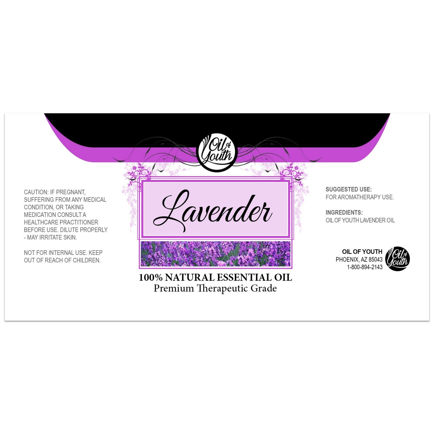 Oil Of Youth Essential Oils 4Oz - Lavender Essential Oil - 4 Fluid Ounces