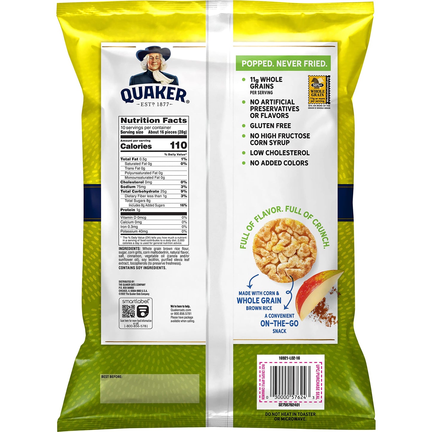 Rice Crisps Apple Cinnamon - Family Size