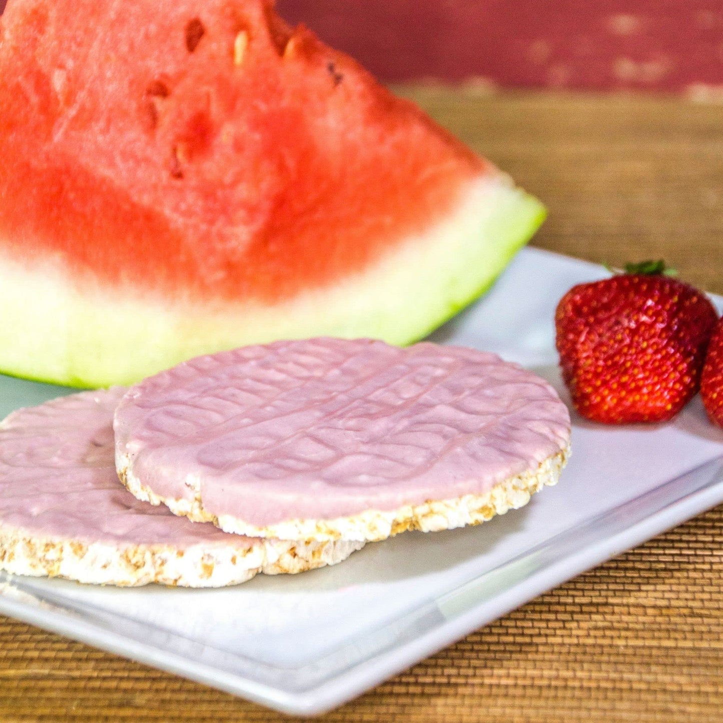 Element Snacks - White Chocolate Strawberry Rice Cakes (Pack Of 8), All-Natural Rice, Organic Healthy Snacks For Kids Or Adults,