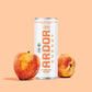 ARDOR ENERGY Sparkling Water, White Peach, 12 Fl Oz, 12 Pack, 100mg Organic Caffeine, No Sugar, Vegan, Gluten Free