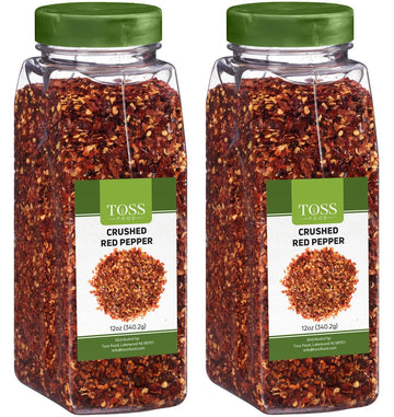 Crushed Red Pepper Flakes, Red Chili Flakes Bulk Spice 24 Oz (12 Oz Container Pack Of 2), Hot Pepper Flakes For Pizza Seasoning,