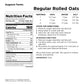 Augason Farms Regular Rolled Oats Emergency Food Storage 10 Pound Pail