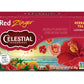 Celestial Seasonings Herbal Tea Red Zinger, 20 Count, Red, Model 48867
