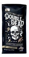 Raven’s Brew Coffee Double Dead Dark Roast Ground Coffee, High Caffeine, 12 oz