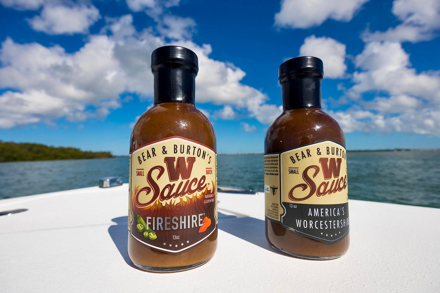 Bear & Burton'S W Sauce + Fireshire, Two Pack Fireshire And Original W Sauce, 12 Fl Oz Bear And Burtons W Sauce + Fireshire, Two