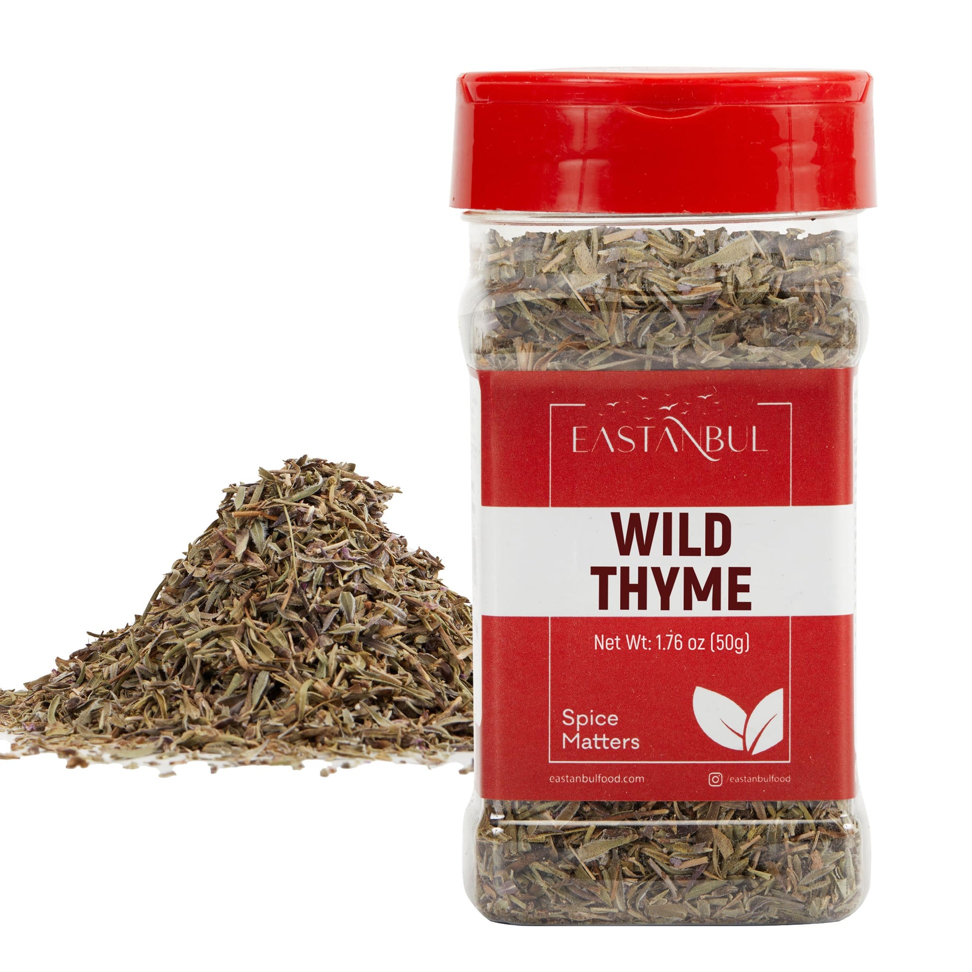 Eastanbul Wild Thyme, 1.76oz, Mediterranean Zaatar Thyme Seasoning, AKA Thymbra Spicata, Perfect For Tea & Culinary Seasoning, D