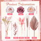 Tallew 28 Pcs Boho Cake Topper Decorations Faux Rose Flowers Leaves for Wedding Baby Shower Birthday Party, Rose Gold