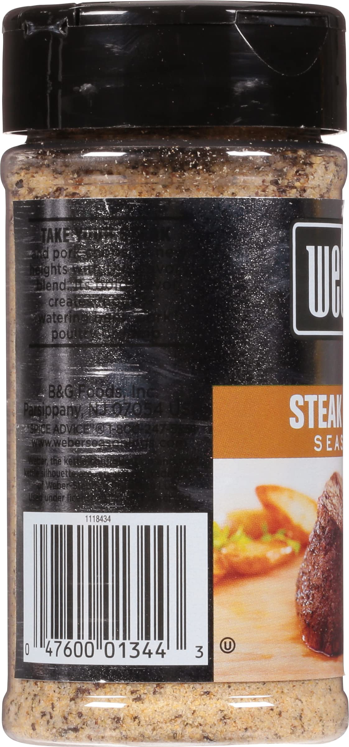 Weber Steak 'N Chop Seasoning, 6 Ounce Shaker (Pack Of 2)